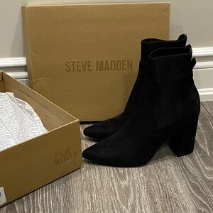 Steve Madden Black Ankle Booties for Women
